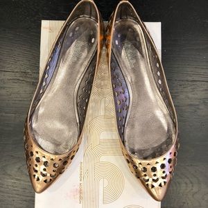 Belle by Sigerson Morrison rose gold flats